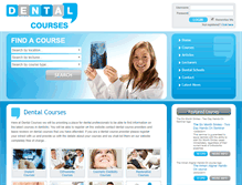 Tablet Screenshot of dentalcourses.co.uk